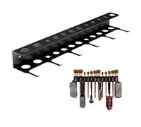 Wall Mount Brush Holder & Tool Hanger Rack for Garage, Detailing Organizer with Mounting Hardware - Holds 12 spazzole + ganci per towels & Tools