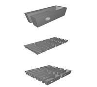 Wall Mount Clamp for Flat Wire Cable Management - Fits #6 Wood Screws