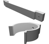 Wall Mount Clip Organizer for Vacuum Cleaner Attachments and Accessories Storage