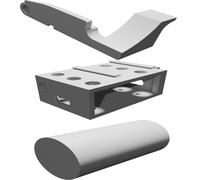 Wall Mount Compatible with Steam Deck and Steamclip - Gaming Console Dock Stand