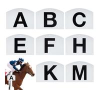 Wall Mount Dressage Letters Markers,20x27cm Sturdy Letter Marks 8 Pieces - Outstanding Present Easy Installation Robust Dressage Equipment Complete Set Of Dresssage Letters For Training