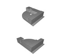 Wall Mount for IKEA Besta Shelf Compatible with 17225 Suspension Rail System