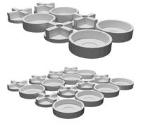 Wall Mount for Retro Style 80s Mirror Panels - Wall Installation System