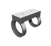 Wall Mount for Tactical Flashlight with Dual Ring Design & Quick Access System