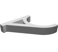 Wall Mount for Yoga Mat - No Drill Adhesive Storage Solution 6 inch