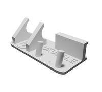 Wall Mount Hanger for Baritone Ukulele with Pick Storage - Instrument Display