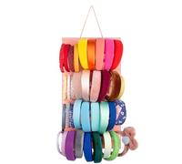 Wall-Mount Headband Rack | 40 Slots Headband Wall | Mounted Felt Display