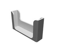 Wall Mount Holder for LED Strip RGB Remote Control - Rounded Edge Design