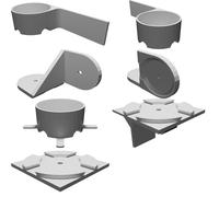 Wall Mount Kit and Desk Stand for Wyze Cam Pan Security Camera - Multiple Models