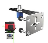 Wall Mount Levels Holder - Steel Support Rack, Power Tool Supplies | Adjustable Stainless Steel Measuring Equipment, Professional Construction Home Decoration Leveling Stand With Non Slip Grip