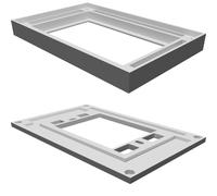 Wall Mount Plate for Sonoff T1 US/AU/NZ Switch - Screw-On Installation