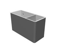 Wall Mount Post-It Note and Pen Holder for Office - Desktop Organizer Storage