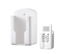 Wall Mount Remote Control Holder - Adhesive Organizer Box | Media Storage Container for TV Remotes, Wall Mounted Storage for Bedside Bookcase, Compact Organizer for Living Room Office or Home Electron