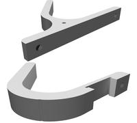 Wall Mount Support Rack for RC Cars Adjustable 50-105mm Wheels DIN Rail Ready