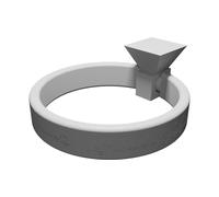 Wall Mount Towel Ring Holder for Kitchen - No Support 3D Printing Design