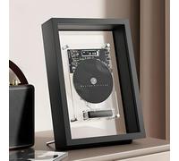 Wall Mountable Music Frame Cd Player, Wall Mounted Cd Player, Music Decorative Photo Frame, W/Remote Control, 5.0 Bluetooth/3.5mm AUX Output, Without Speakers, for corridor/Office/Wall Decor