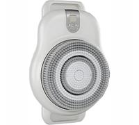 Wall Mounted Back Scrubber, Electric Body Bath Brush, Wall Mounted Back Brush for Showe with 360° Automatic Rota-Tion and 2-Speed Adjustment, 7in Brush Head, for Shower and Deep Cleansing