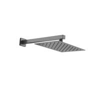 Wall Mounted Bathroom Square 12 Inch Shower Faucet Set Hidden Brushed Gold Shower System Hot And Cold Brass Mixing Faucet(Grey Type B)