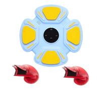 Wall Mounted Boxing Trainer, Interactive Punching Machine, Smart Music Boxing Machine with Boxing Gloves, Electronic Punching Trainer 12.6x12.6x1.77 Inches for Adults, Kids