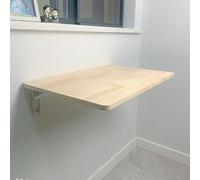 Wall-Mounted Folding Desk, Space-Saving Compact Floating Table for Office, Study, Kitchen, Dining - 70 x 40 cm, Versatile Drop-Leaf Design, Ideal for Small Spaces