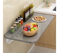 Wall-Mounted Folding Table - Wooden Drop-Leaf Kitchen Table, Space-Saving Laundry Desk, versatile Floating Workbench for Small Spazi, Compact and Stylish Solution