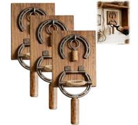 Wall Mounted Horseshoe Bottle Opener,Retro Industrial Style Horseshoe Wine Opener,Rustic Multi-Functional Bottle Opener,Unique Gift for Wine Lovers for Cabins Bar Kitchen Country Homes (3)