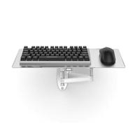 Wall-Mounted Keyboard Tray, Adjustable Angle Typing Platform with Tilt And Swivel, Holds Up to 8KG, 40cm Reach, Keyboard And Mouse Shelf for Office, Industrial Use(45cm)