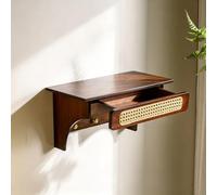Wall-Mounted Meditation Altar Table, Altar Shelf with Pull-out Tray