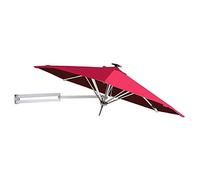 Wall Mounted Patio Parasol Umbrella for Outdoor Garden Balcony Aluminium Pole Sunshade Market Umbrella ?250cm / 8ft Canopy
