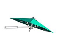 Wall Mounted Patio Parasol Umbrella for Outdoor Garden Balcony Aluminium Pole Sunshade Market Umbrella ?250cm / 8ft Canopy