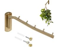 Wall Mounted Plant Holder - Metal Space Saving Easy Installation Design | Wall Plant Hanger For Baskets Flower Pots And Bird Feeders | Decorative Display Bracket For Balcony Living Room Entryway Small