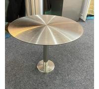Wall Mounted Round Folding Table 50cm Stainless Steel Space Saving Modern Pub Desk for Indoor Outdoor Use Stylish Floating Table for Cafés And Bars