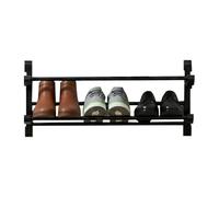 Wall Mounted Shoe Rack - 2-tier Foldable Display Rack Multi-room Adaptabili