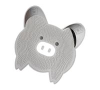Wall-Mounted Shower Foot Scrubber with Suction Cups, Quick-Dry Callus Remover Brush, Non-Slip Feet Exfoliator for Pedicure Care, Seniors Bathroom Cleaning, 16.73x16.73 Inches