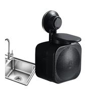 Wall Mounted Soap Dispenser Bathroom - Manual Liquid Soap Container, Refillable Hand Wash Pump Bottle, Suction Cup Installation System, Hygiene Organizer | Kitchen Countertop Sink Space Saving