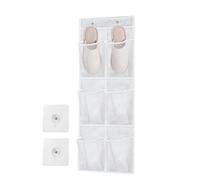 Wall-Mounted Storage Bag, 6 Compartments Mesh Closet Shoe Holder, Non-Woven Material, Efficient Storage Solution, Door Hangable Basket, Closet Storaging Pockets, Wall Mount Organizer, 34x76.5cm