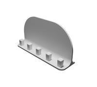 Wall Mounted Storage Shelf with 5 Key Hooks for Home Organization and Key