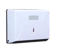 Wall Mounted Tissue Box Holder | Large Capacity Space Saving for Bathroom/Hotel/Home | Modern ABS Design, Easy Installation (Bianca)