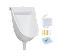 Wall Mounted Toilet - Men’s Urinal with Flush Urine Separator, Easy Clean Sanitary Fixture, Water Saving Wall Hung Design for Home Bathroom Dorm Garden RV Apartment Use