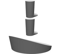 Wall Mounted Toilet Paper Roll Storage Holder with Dual Installation Options