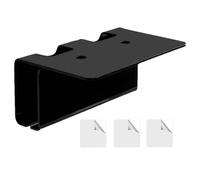 Wall Mounted Tooth Brushing Holder, Adhesive Electric Toothbrush Organizer with Stand, Stylish Bathroom Decor Accessories for Home, 5.91x3.94x2.56 inch, Transparent, Black, White