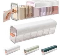 Wall Mounted Transparent Underwear Box,Wall Mounted Storage Boxes,Underwear Storage Organizer for Drawer Divider,6 Cell Wall Jewelry Boxes for Women,Wall Mounted Box for Lingerie,Socks,Panties(bianca,