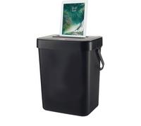 Wall Mounted Trash Can - Small Container, Durable Modern Garbage Bin, Compact Waste Holder, Space-Saving Kitchen Receptacle, Large Capacity Bin with Lid Handle, Easy Mountable Design for Counter Top U