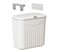 Wall Mounted Trash, Odorless Kitchen Bin, Space Saving Design, Sealed Lid Closure, Great for Home Bathroom Pantry RV Laundry Dormitory or Offices Garden Use, 10.24x9.25x6.3 inches