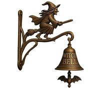 Wall Mounted Vintage Witch Doorbell - Clear Ringing,Halloween Gothic Witch Bells for Door,Retro Door Bell for Front Doors/Porch/Garden/Entrance/Home Decor (Style B, 1pcs)