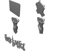 Wall-Mounted Wand Display Stand Compatible with Harry Potter Collectible Wands