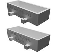 Wall Organizer for Keys and Wallet - Command Strip Compatible Storage Mount