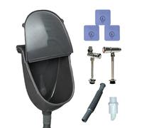 Wall Orino Per Uomini - Toilette Esterno Con Appuntamento Del Bagno Di Copertura | Orinale Portatile Per Garage Shed Backyard Camping Dorm Gym Public Park Weeling | Accessorio Igienico Per Il Bagno Ma
