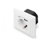 Digitus Presa Di Sicurezza Da Incasso Con 1 Usb Type-C 1 Usb A