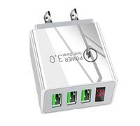 Wall Phone Charger, 3-Port Wall With Intelligent Temperature Control, Cell Phone Walll Chargers, Fast Charging Block, PD 3.0 Walll Chargers For Mobile Phones, Supports Multiple USB Devices
